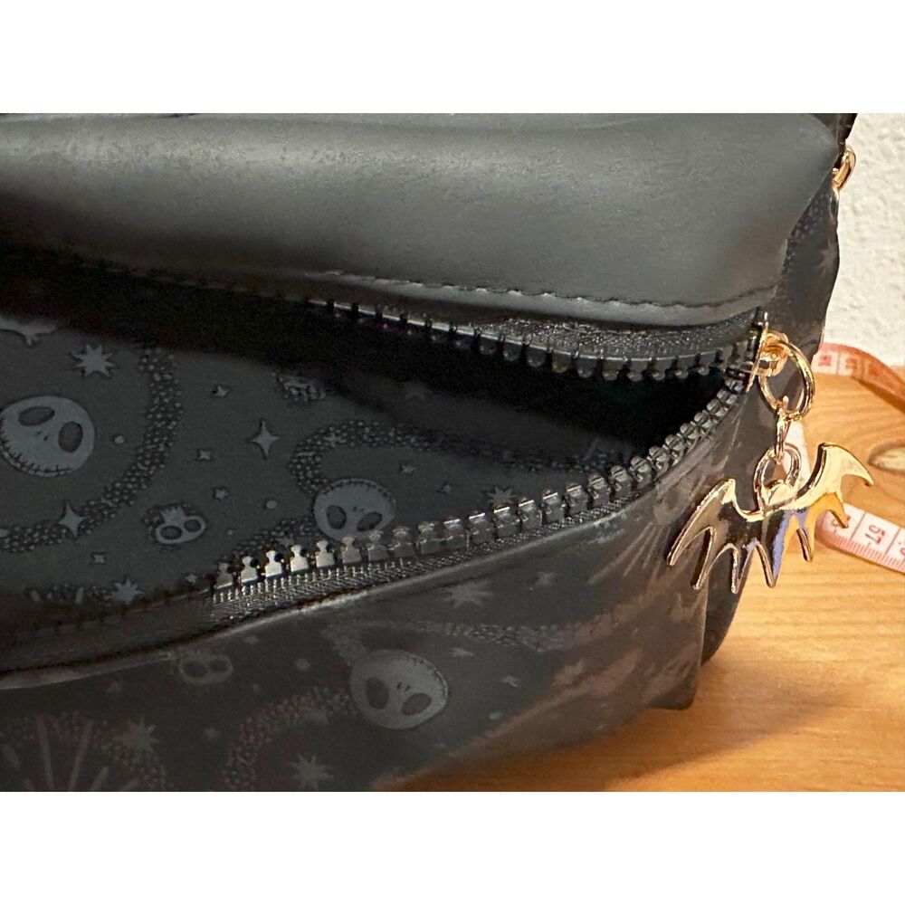 Disney Tim Burton's The Nightmare Before Christmas Black Mini Backpack NWT - Picture 5 of 8